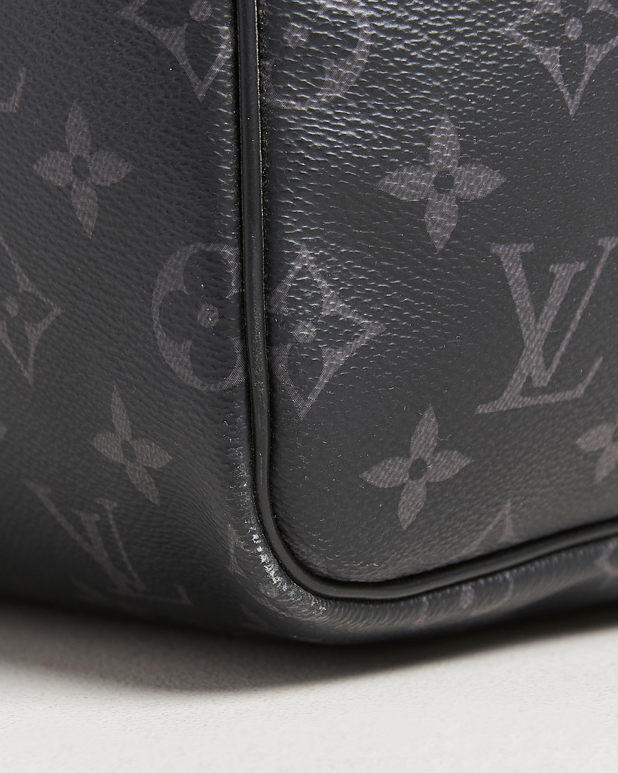 Homme | Louis Vuitton Pre-Owned Keepall Bandoulière 55 Monogram Eclipse | Louis Vuitton Pre-Owned | Keepall Bandoulière 55 Monogram Eclipse