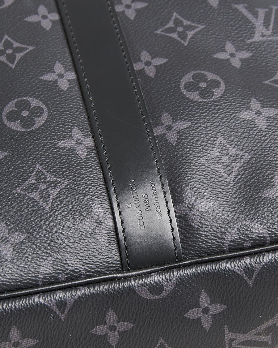 Homme | Louis Vuitton Pre-Owned Keepall Bandoulière 55 Monogram Eclipse | Louis Vuitton Pre-Owned | Keepall Bandoulière 55 Monogram Eclipse