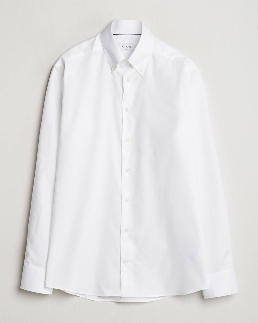 Homme | Chemises | Eton | Slim Fit Wrinkle Free Oxford Shirt White