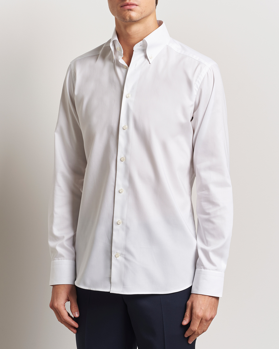 Homme | Chemises | Eton | Slim Fit Wrinkle Free Oxford Shirt White