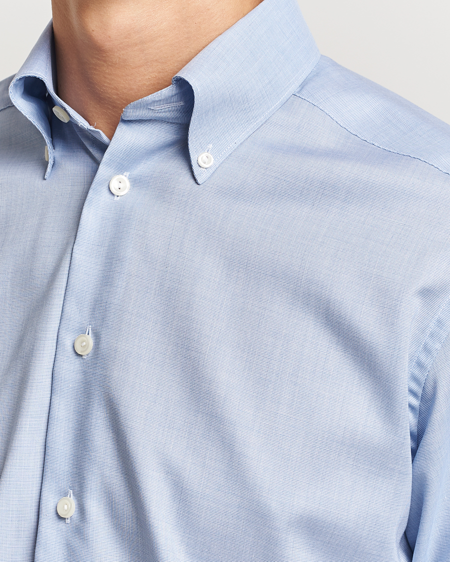 Homme | Chemises | Eton | Slim Fit Wrinkle Free Oxford Shirt Light Blue