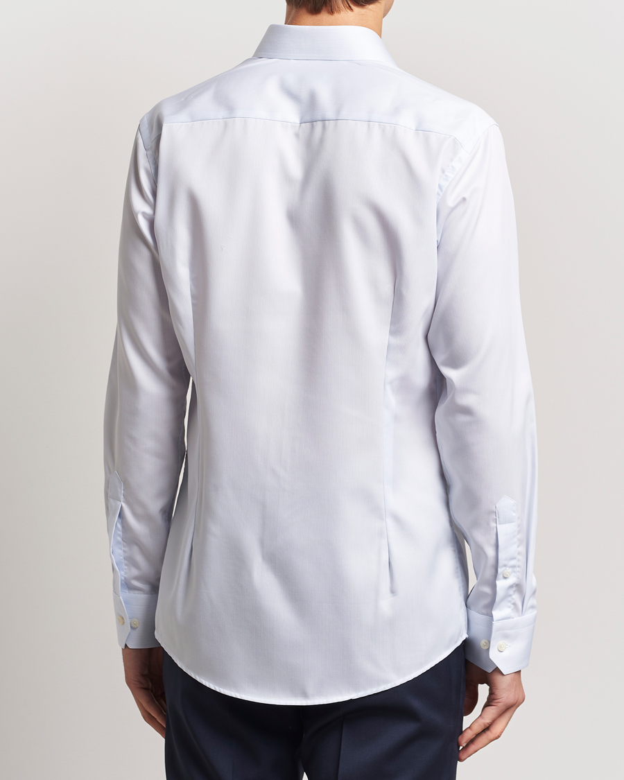 Homme | Chemises | Eton | Slim Fit Twill Hairline Stripe Shirt Blue/White