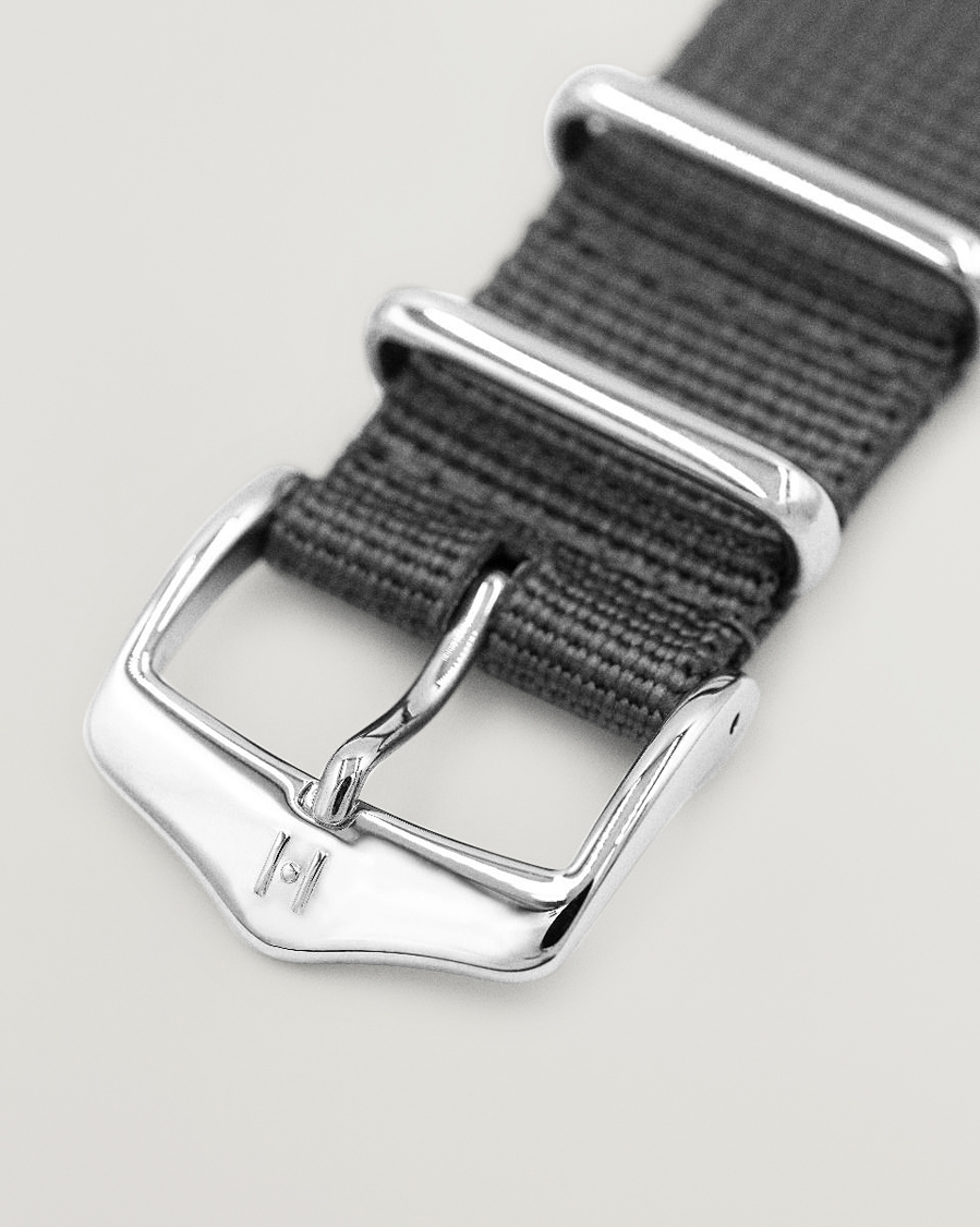 Homme | Bracelets De Montres | HIRSCH | Rush Recycle Nato Watch Strap Grey