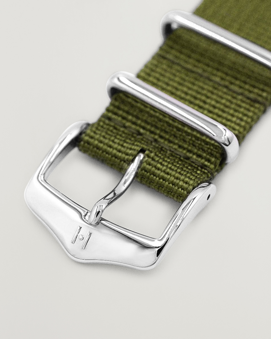 Homme | Bracelets De Montres | HIRSCH | Rush Recycle Nato Watch Strap Green