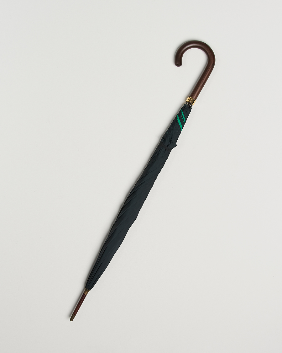 Homme | Parapluies | Fox Umbrellas | Hardwood Umbrella Black/Green