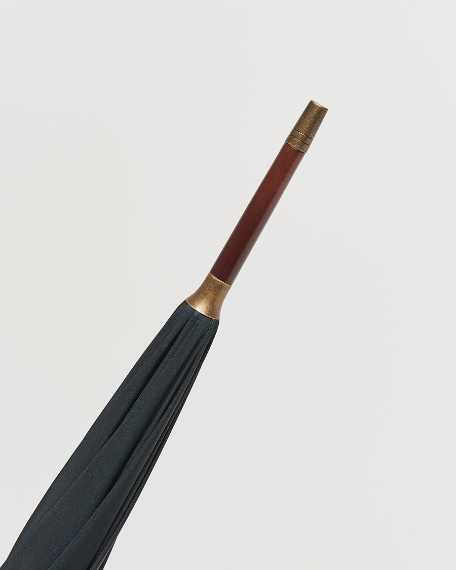 Homme | Parapluies | Fox Umbrellas | Hardwood Umbrella Black/Green