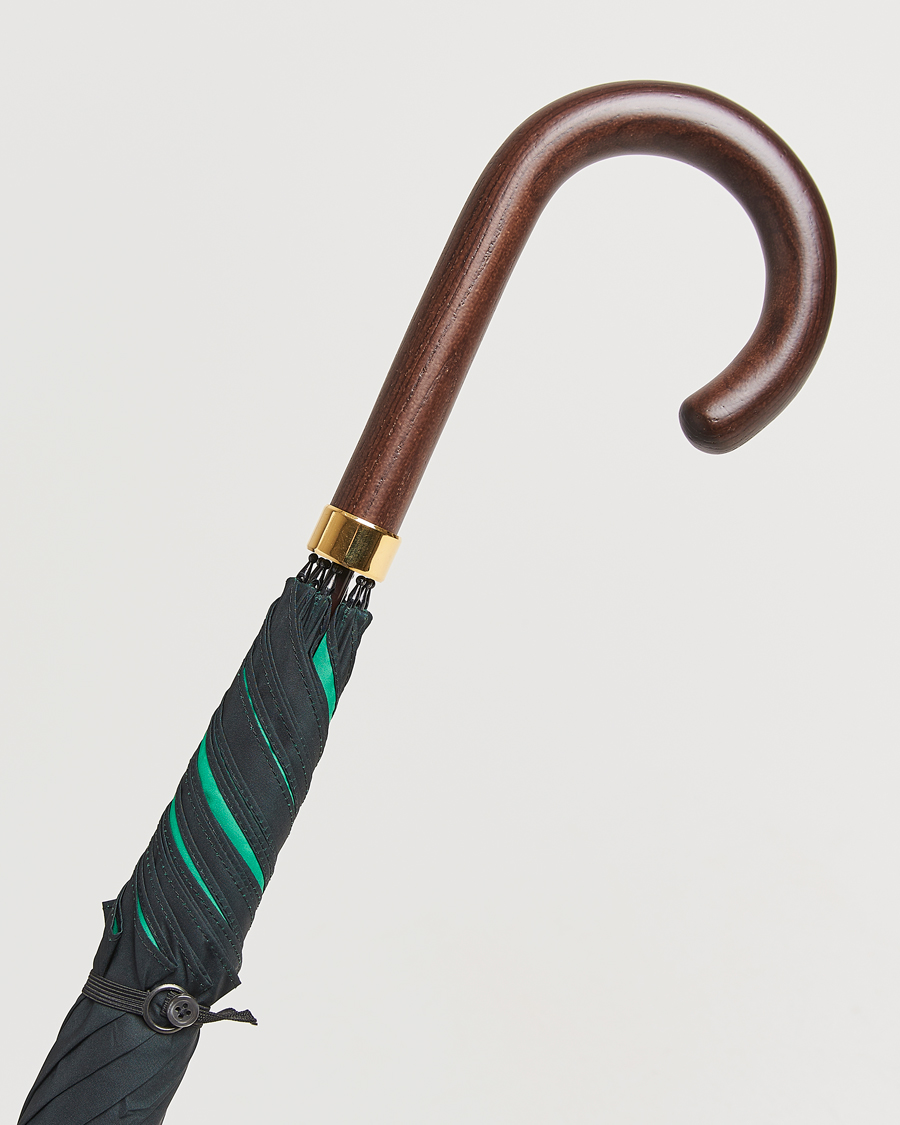 Homme | Parapluies | Fox Umbrellas | Hardwood Umbrella Black/Green