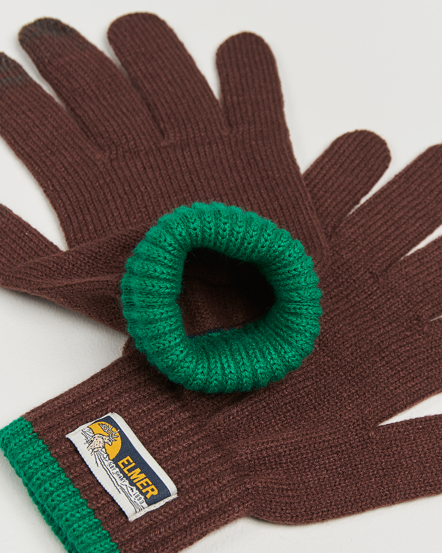 Homme | Elmer by Swany Knitted Glove Rosewood | Elmer by Swany | Knitted Glove Rosewood