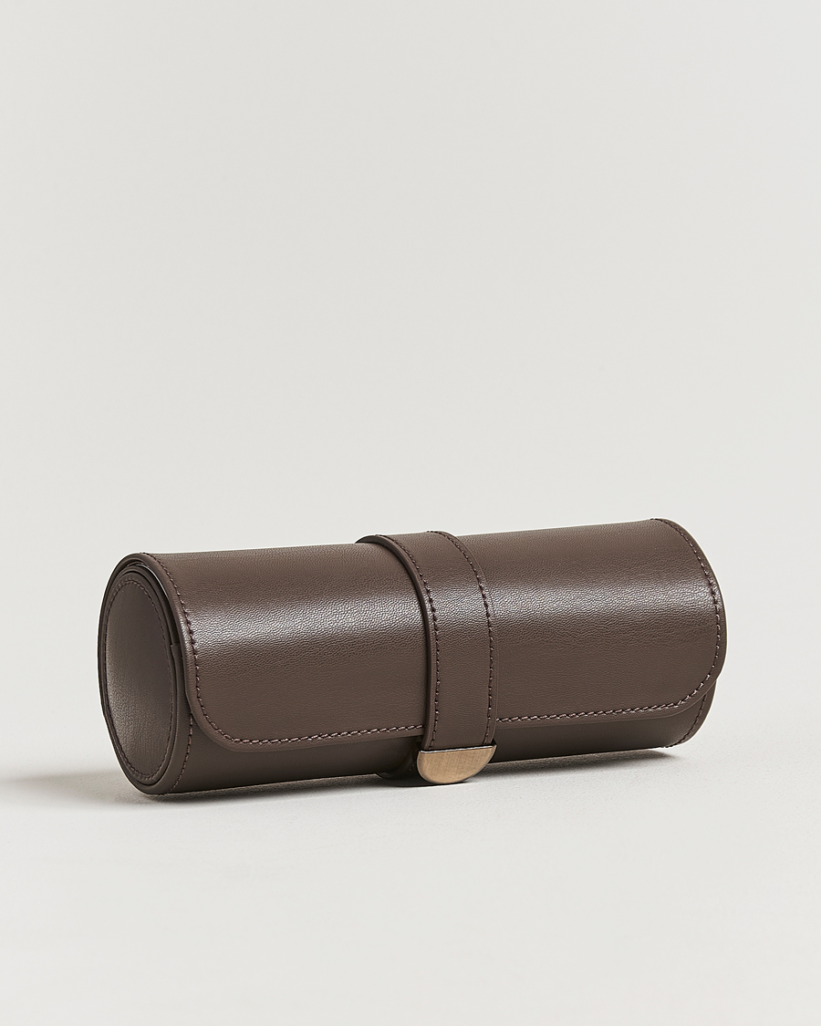 Homme | Boîtes montres et bijoux | WOLF | Triple Watch Roll Earth Coffee