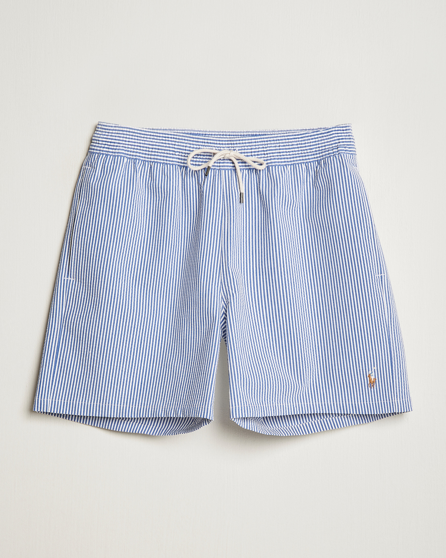 Homme | Maillots De Bain | Polo Ralph Lauren | Traveler Mid Trunk Seersucker Cruise Royal