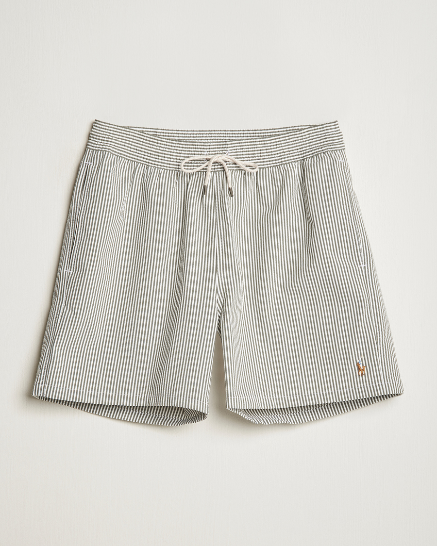 Homme | Polo Ralph Lauren Traveler Mid Trunk Seersucker Olive | Polo Ralph Lauren | Traveler Mid Trunk Seersucker Olive