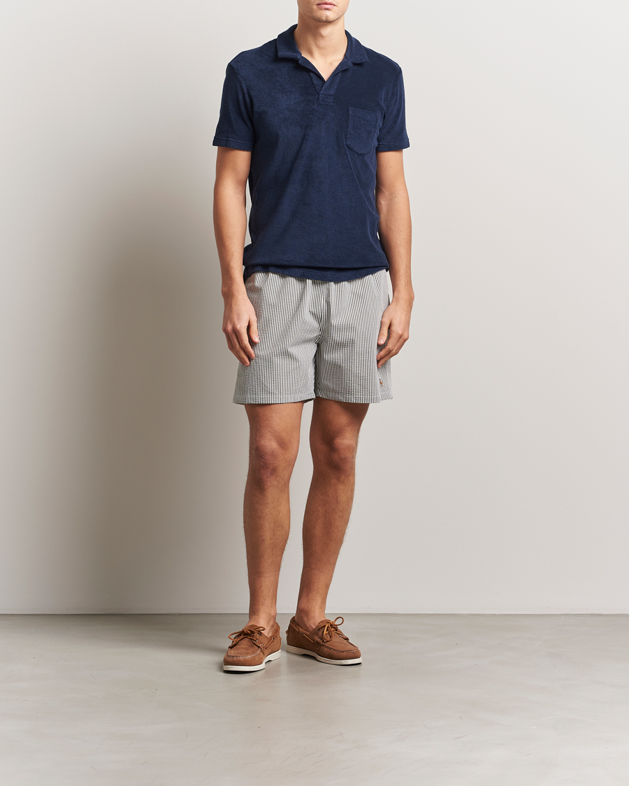 Homme | Polo Ralph Lauren Traveler Mid Trunk Seersucker Olive | Polo Ralph Lauren | Traveler Mid Trunk Seersucker Olive