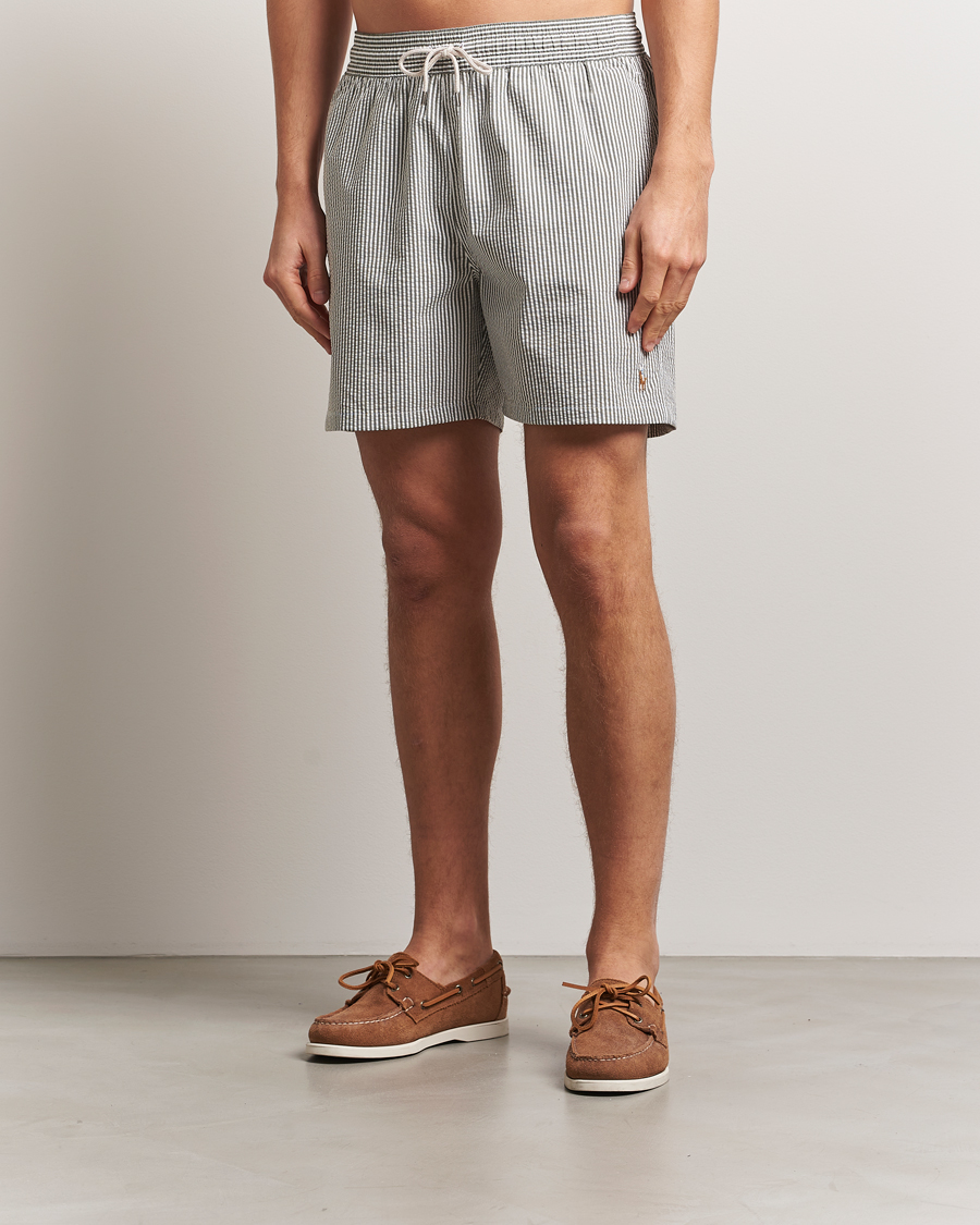 Homme | Polo Ralph Lauren Traveler Mid Trunk Seersucker Olive | Polo Ralph Lauren | Traveler Mid Trunk Seersucker Olive