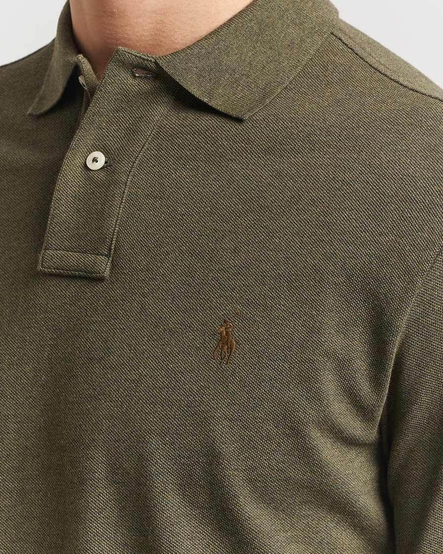 Homme | Pulls Et Tricots | Polo Ralph Lauren | Custom Slim Fit Long Sleeve Polo Service Green
