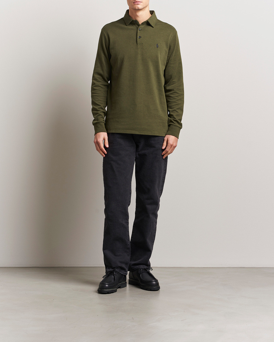 Homme | Pulls Et Tricots | Polo Ralph Lauren | Double Knit Long Sleeve Polo Armadillo