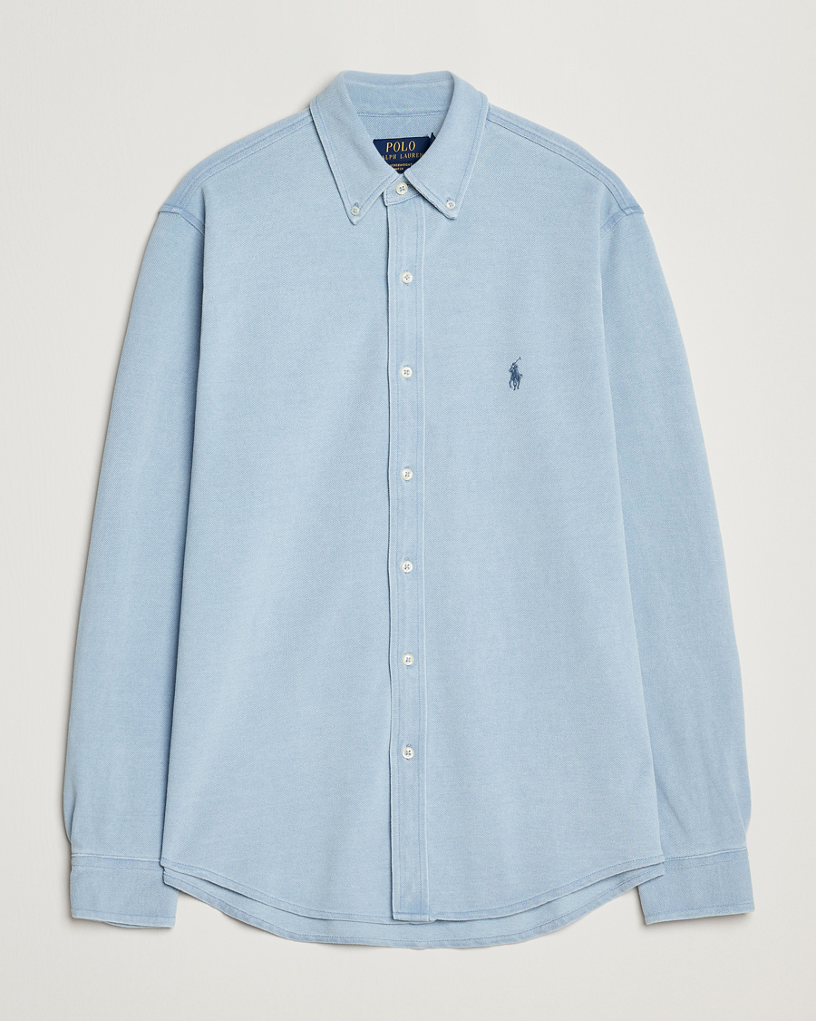 Homme | Chemises | Polo Ralph Lauren | Featherweight Mesh Shirt Light Indigo