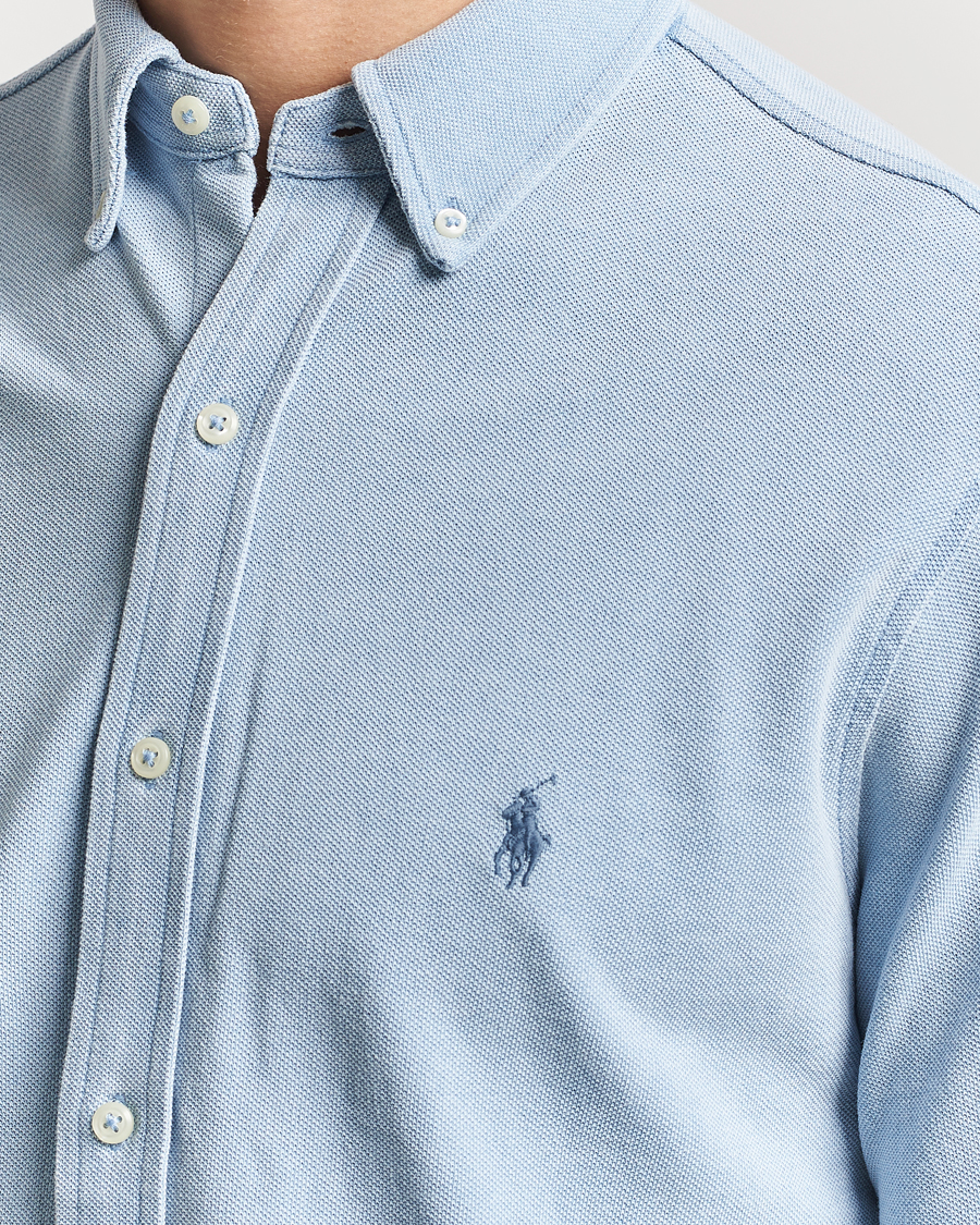 Homme | Chemises | Polo Ralph Lauren | Featherweight Mesh Shirt Light Indigo