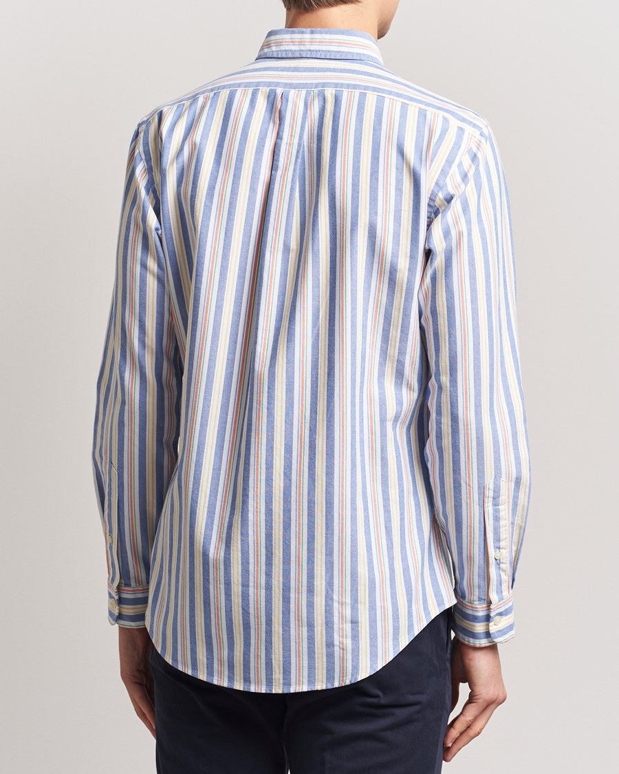 Homme | Chemises | Polo Ralph Lauren | Custom Fit Striped Oxford Shirt Blue/White
