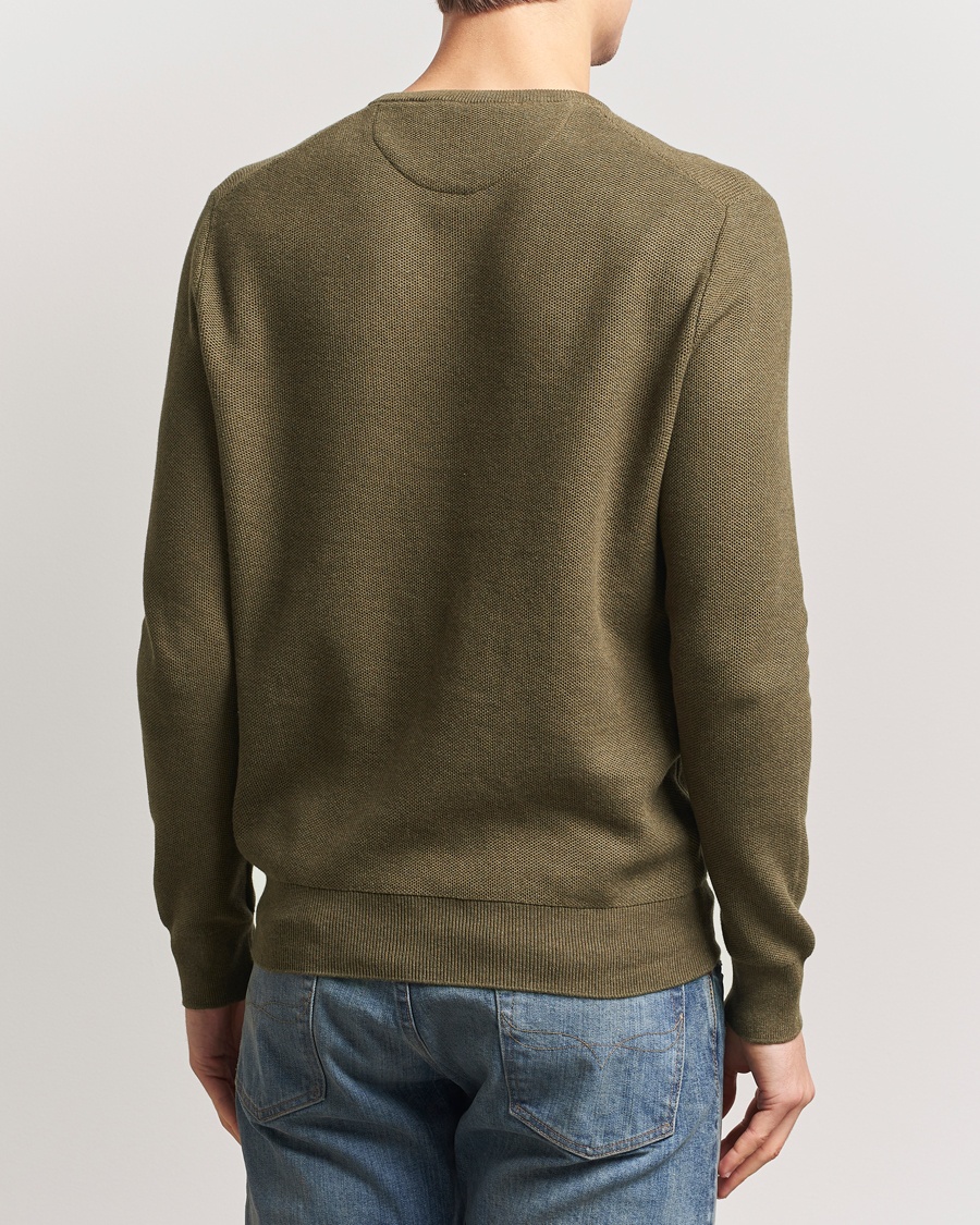 Homme | Pulls Et Tricots | Polo Ralph Lauren | Textured Cotton Crew Neck Sweater Cargo Olive Heather