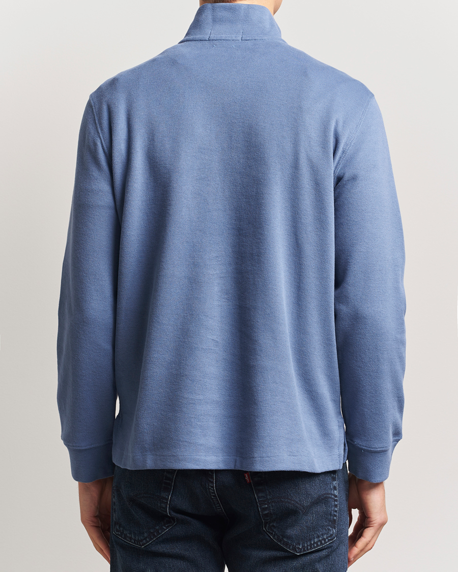 Homme | Pulls Et Tricots | Polo Ralph Lauren | Double Knit Jaquard Half Zip Sweater Capri Blue
