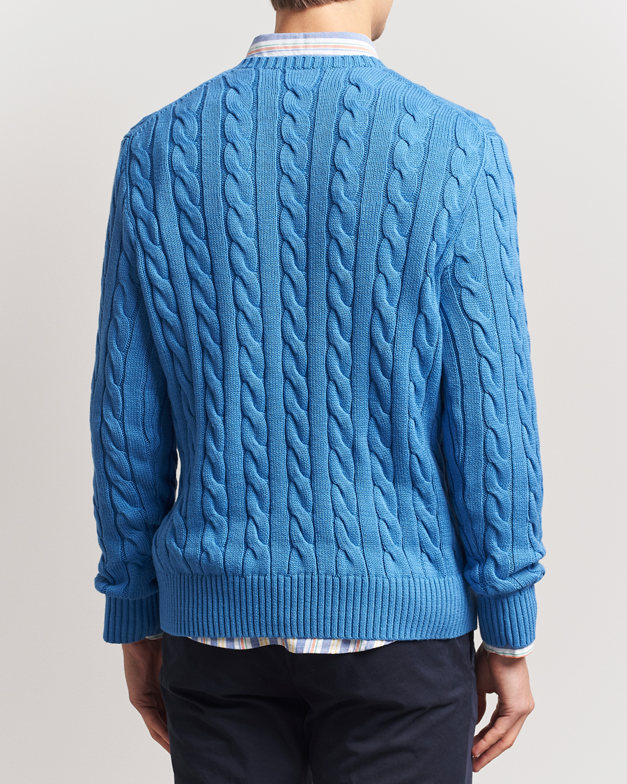 Homme | Pulls Et Tricots | Polo Ralph Lauren | Cotton Cable Pullover Blue Orbit