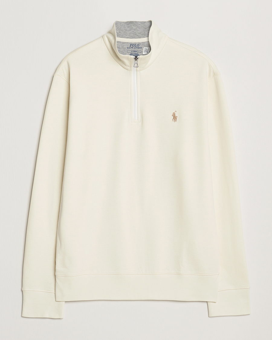 Homme | Pulls Et Tricots | Polo Ralph Lauren | Double Knit Half-Zip Sweater Parchment Cream