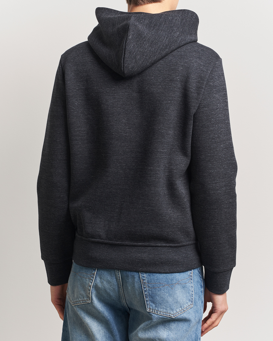 Homme | Pulls Et Tricots | Polo Ralph Lauren | Double Knitted Full-Zip Hoodie Black Marl Heather