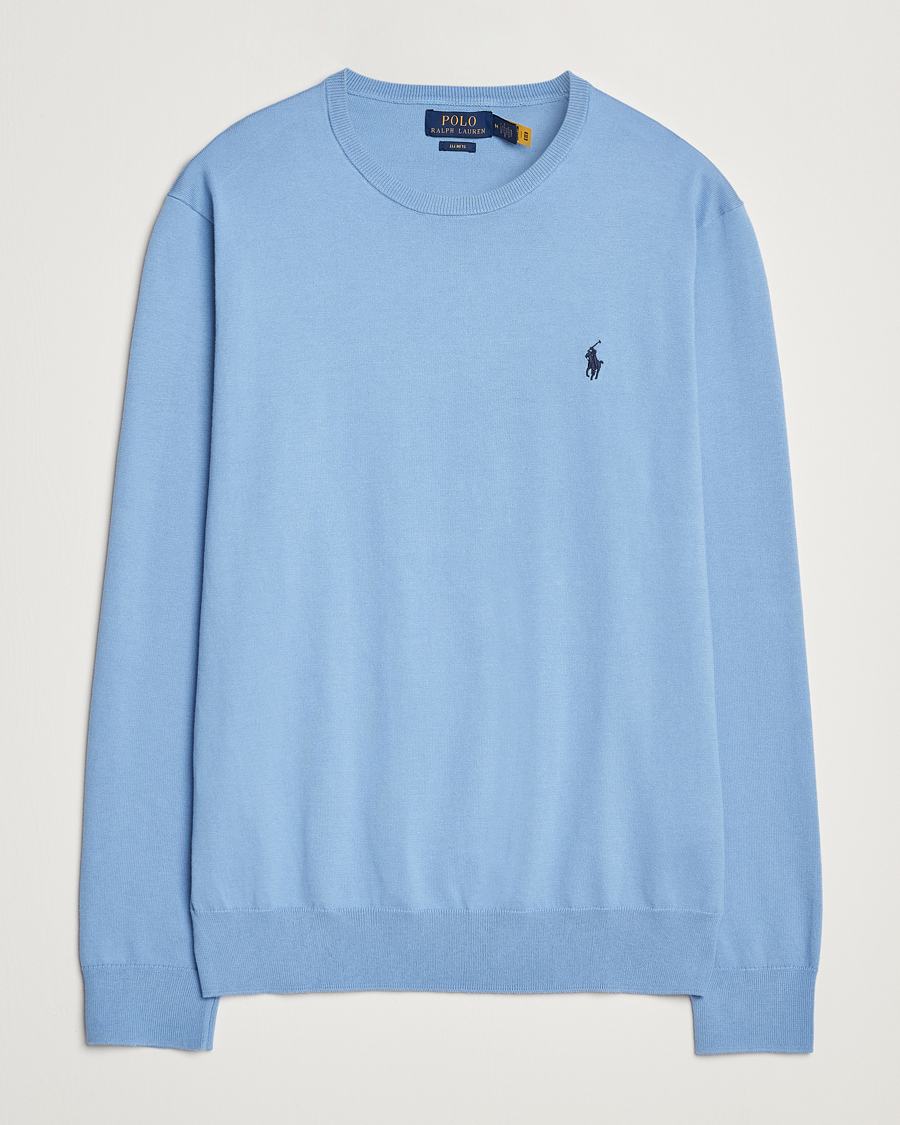 Homme | Pulls Et Tricots | Polo Ralph Lauren | Cotton Crew Neck Sweater Sky Blue
