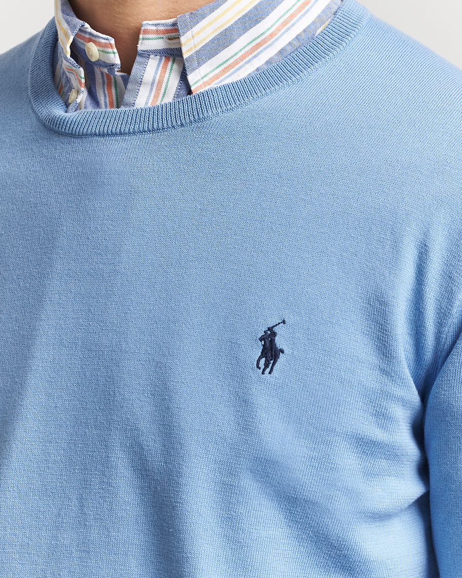 Homme | Pulls Et Tricots | Polo Ralph Lauren | Cotton Crew Neck Sweater Sky Blue