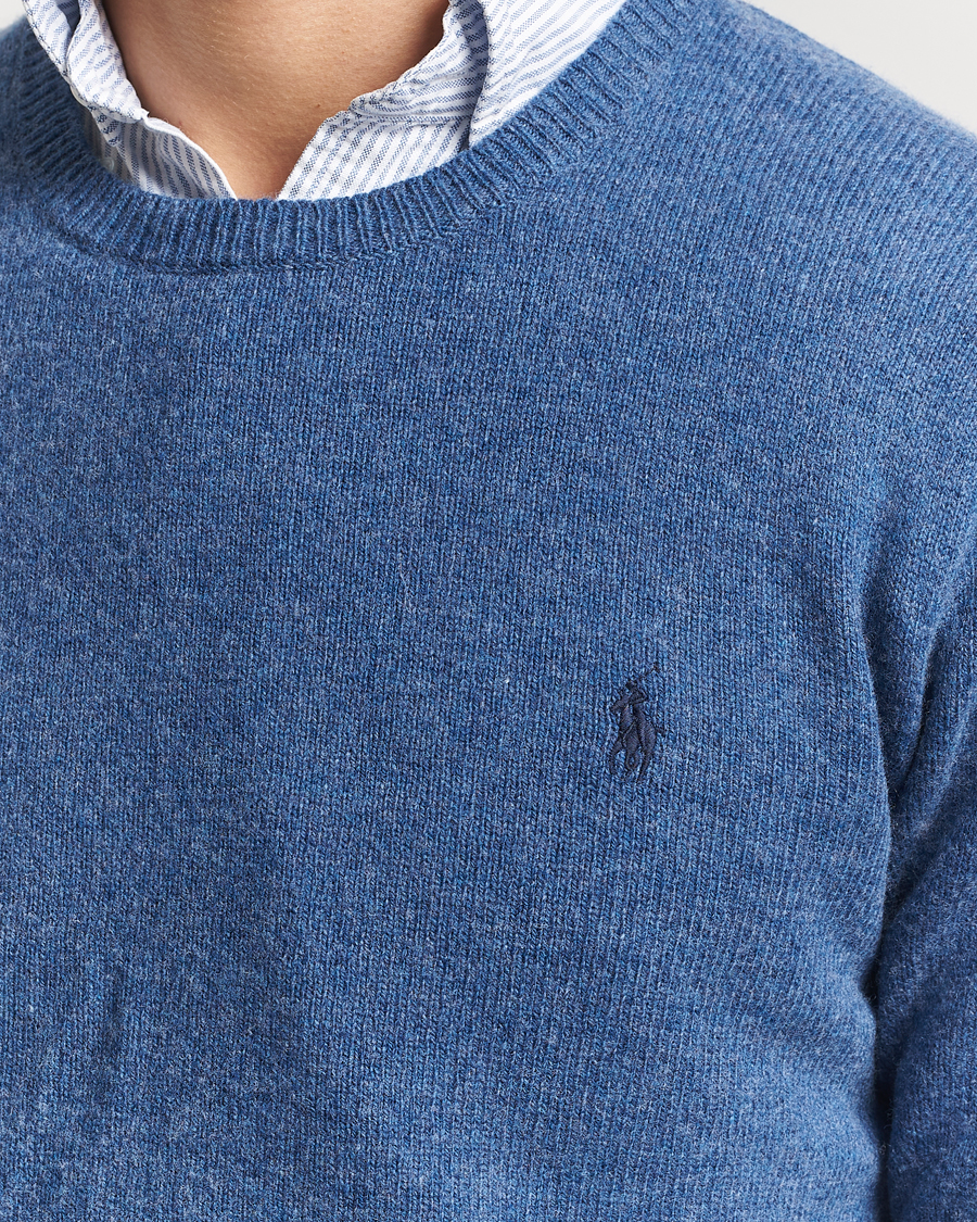 Homme | Pulls Et Tricots | Polo Ralph Lauren | Cotton/Wool Pullover Blue Salt Heather