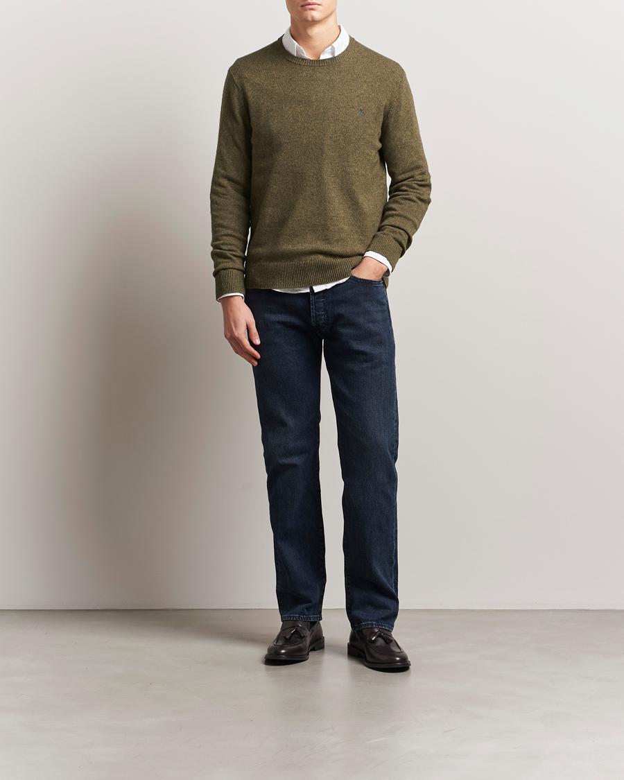 Homme | Pulls Et Tricots | Polo Ralph Lauren | Cotton/Wool Pullover Cargo Olive Heahter