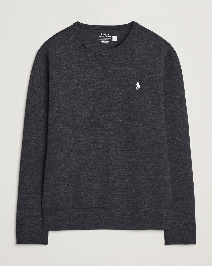 Homme | Pulls Et Tricots | Polo Ralph Lauren | Double Knit Sweatshirt Black Marl Heather