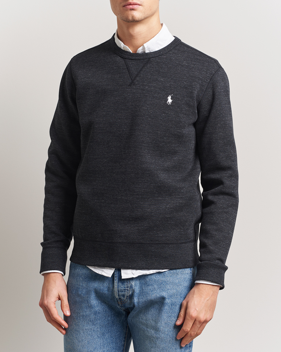 Homme | Pulls Et Tricots | Polo Ralph Lauren | Double Knit Sweatshirt Black Marl Heather