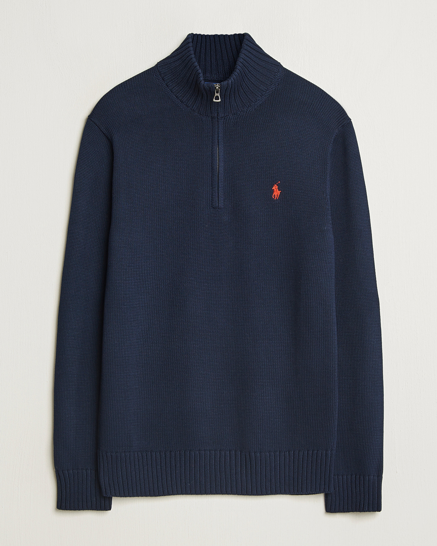 Homme | Pulls Et Tricots | Polo Ralph Lauren | Cotton Pullover Half Zip Hunter Navy