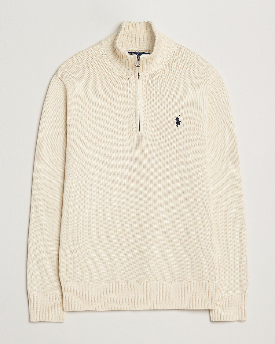Homme | Pulls Et Tricots | Polo Ralph Lauren | Cotton Pullover Half Zip Andover Cream