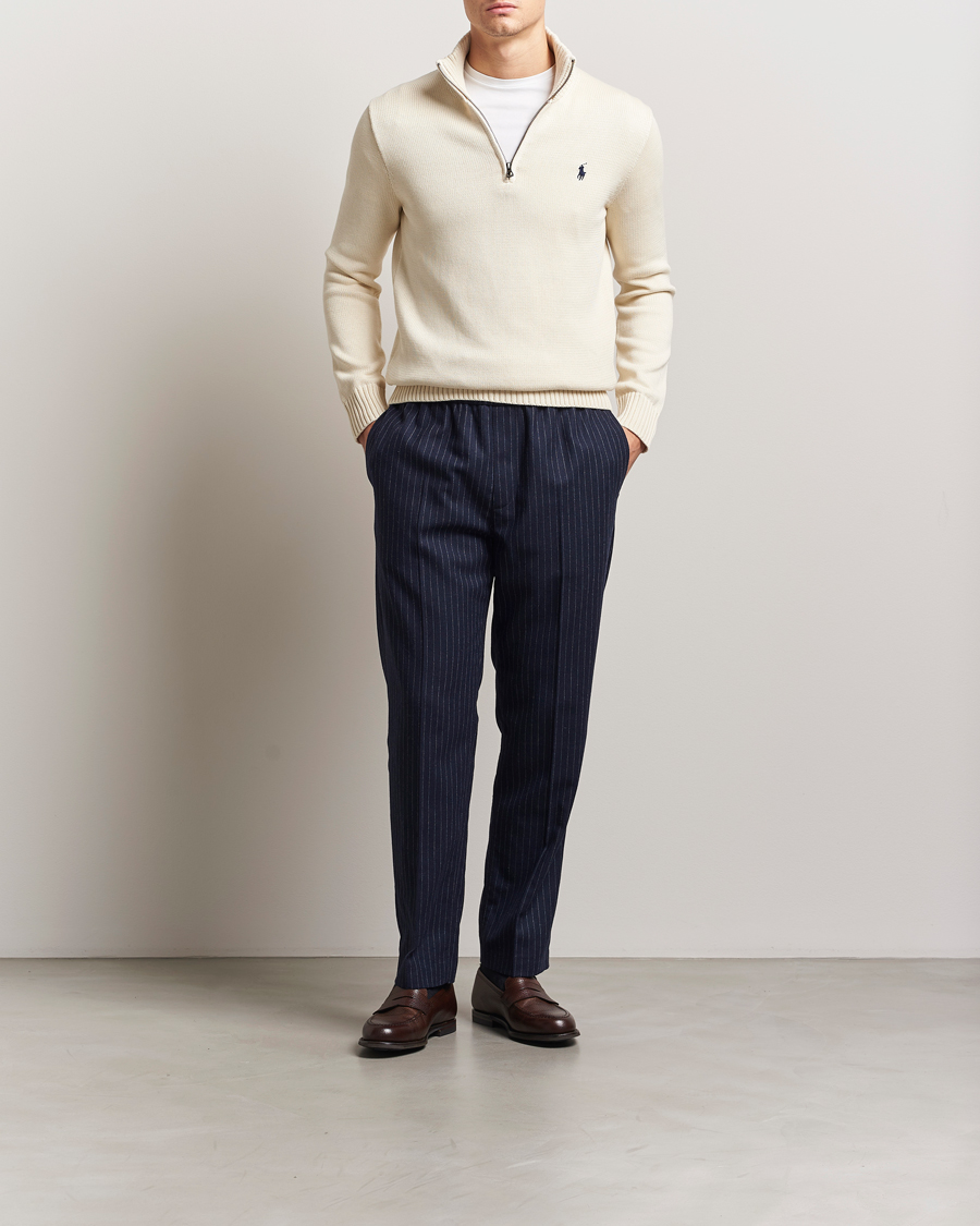 Homme | Pulls Et Tricots | Polo Ralph Lauren | Cotton Pullover Half Zip Andover Cream