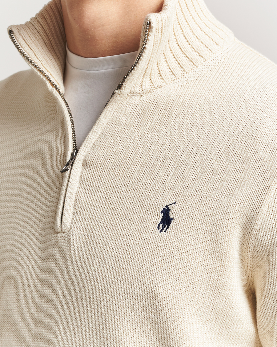 Homme | Pulls Et Tricots | Polo Ralph Lauren | Cotton Pullover Half Zip Andover Cream