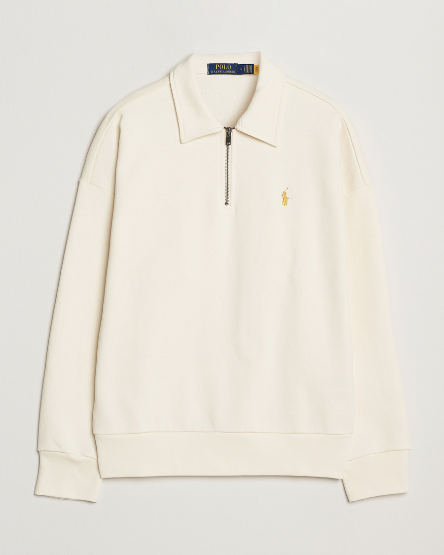 Homme | Pulls Et Tricots | Polo Ralph Lauren | Loopback Terry Half-Zip Clubhouse Cream
