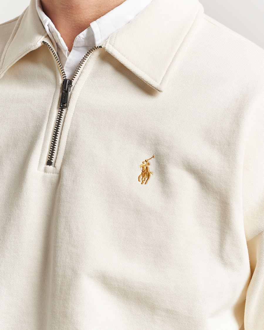 Homme | Pulls Et Tricots | Polo Ralph Lauren | Loopback Terry Half-Zip Clubhouse Cream