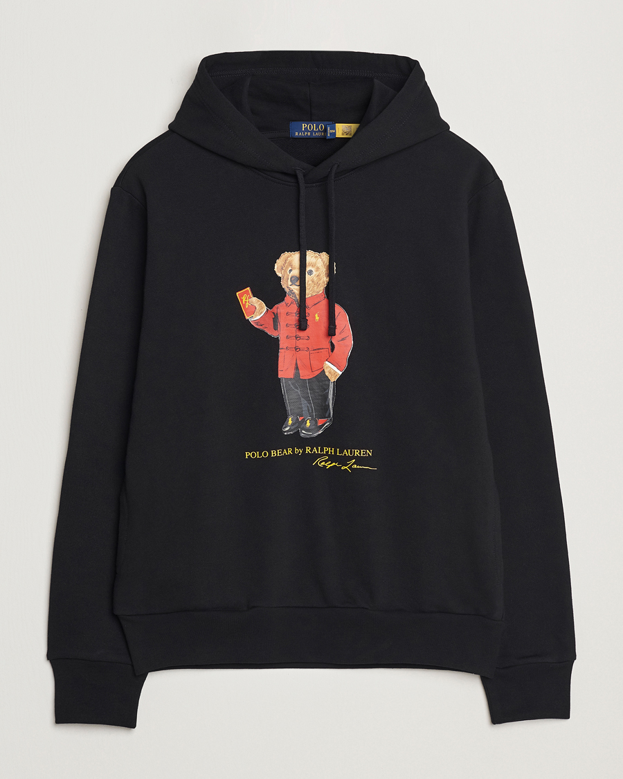 Homme | Pulls Et Tricots | Polo Ralph Lauren | Loopback Terry Bear Hoodie Polo Black