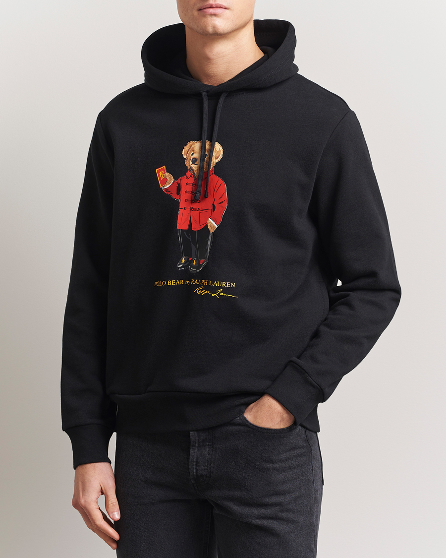Homme | Pulls Et Tricots | Polo Ralph Lauren | Loopback Terry Bear Hoodie Polo Black