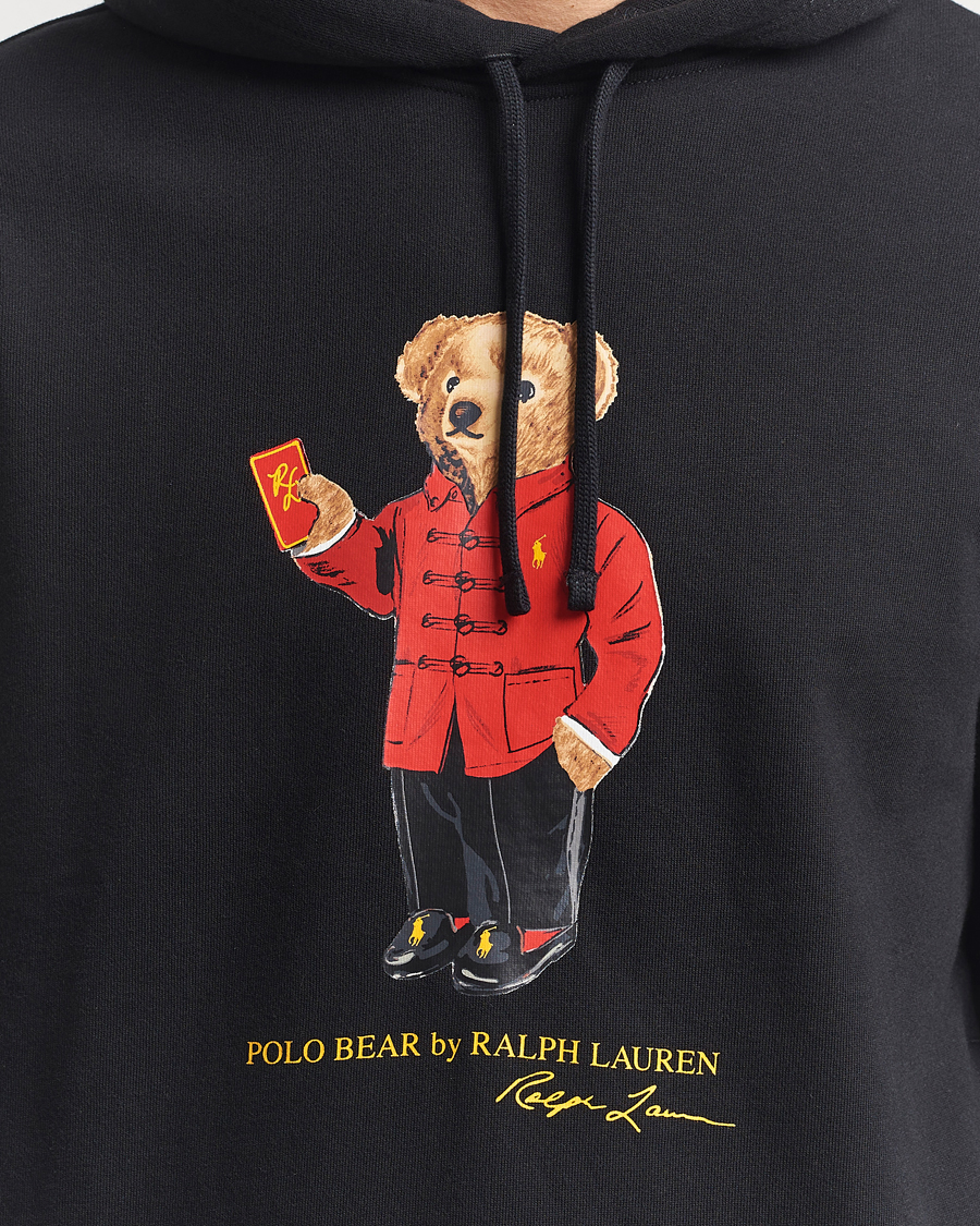 Homme | Pulls Et Tricots | Polo Ralph Lauren | Loopback Terry Bear Hoodie Polo Black