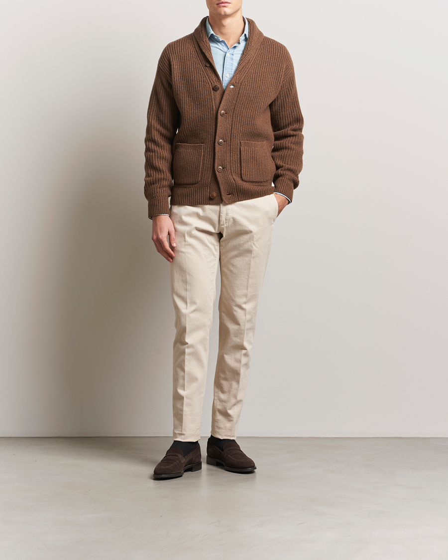 Homme | Pulls Et Tricots | Polo Ralph Lauren | Wool/Cashmere Cardigan Dark Roast Melange