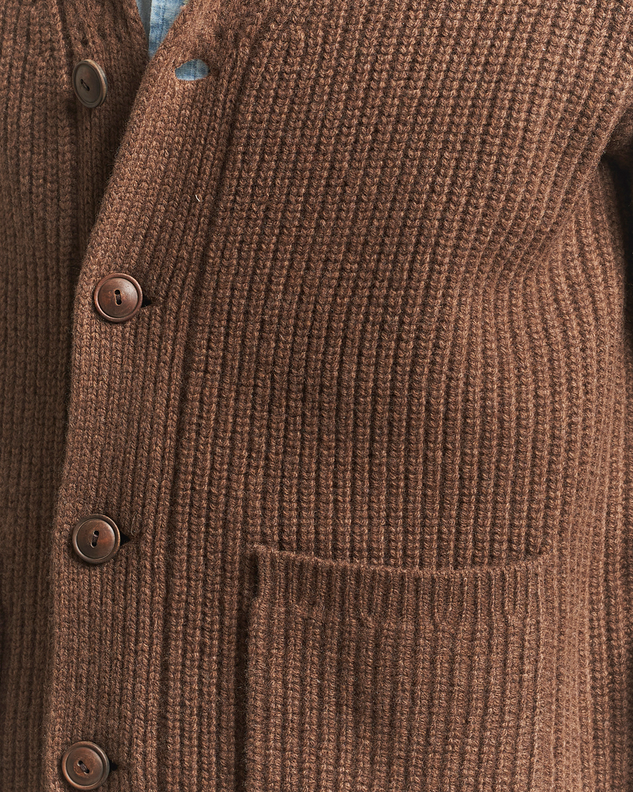 Homme | Pulls Et Tricots | Polo Ralph Lauren | Wool/Cashmere Cardigan Dark Roast Melange