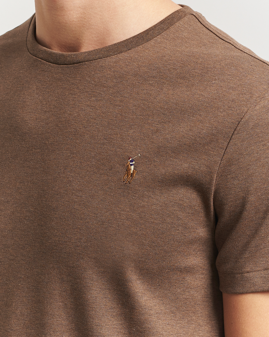 Homme | T-shirts | Polo Ralph Lauren | Luxury Pima Cotton Crew Neck T-Shirt Cedar Heather