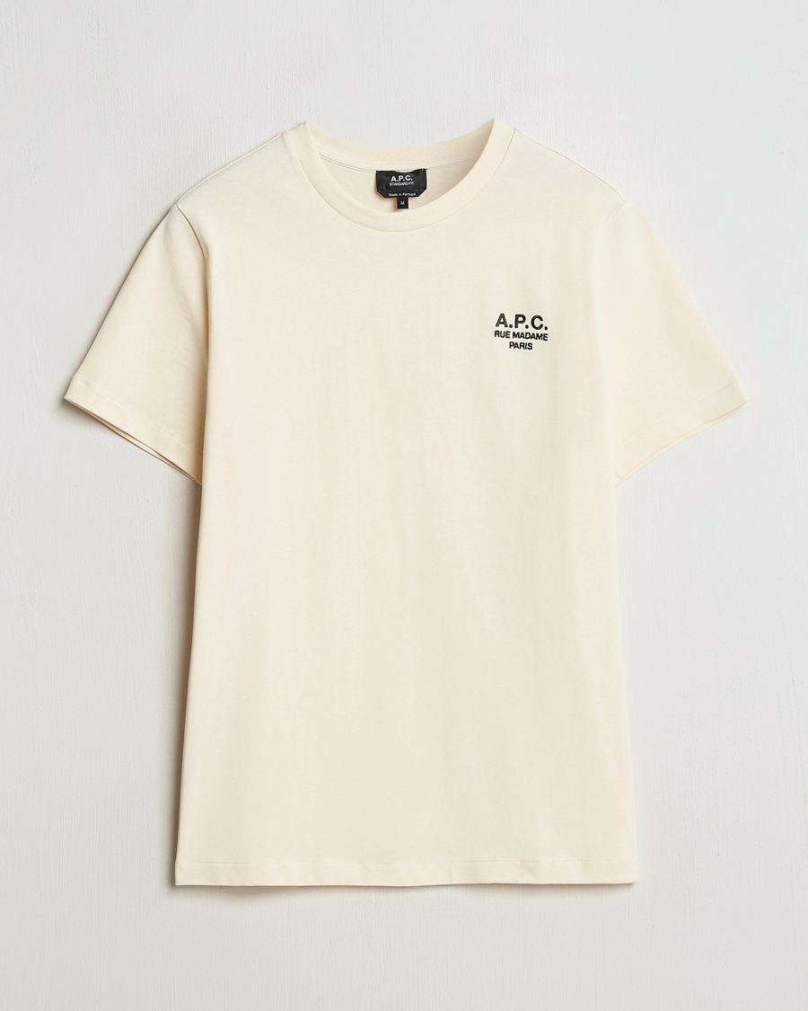 Homme | T-shirts | A.P.C. | Rue Madame T-Shirt Ecru