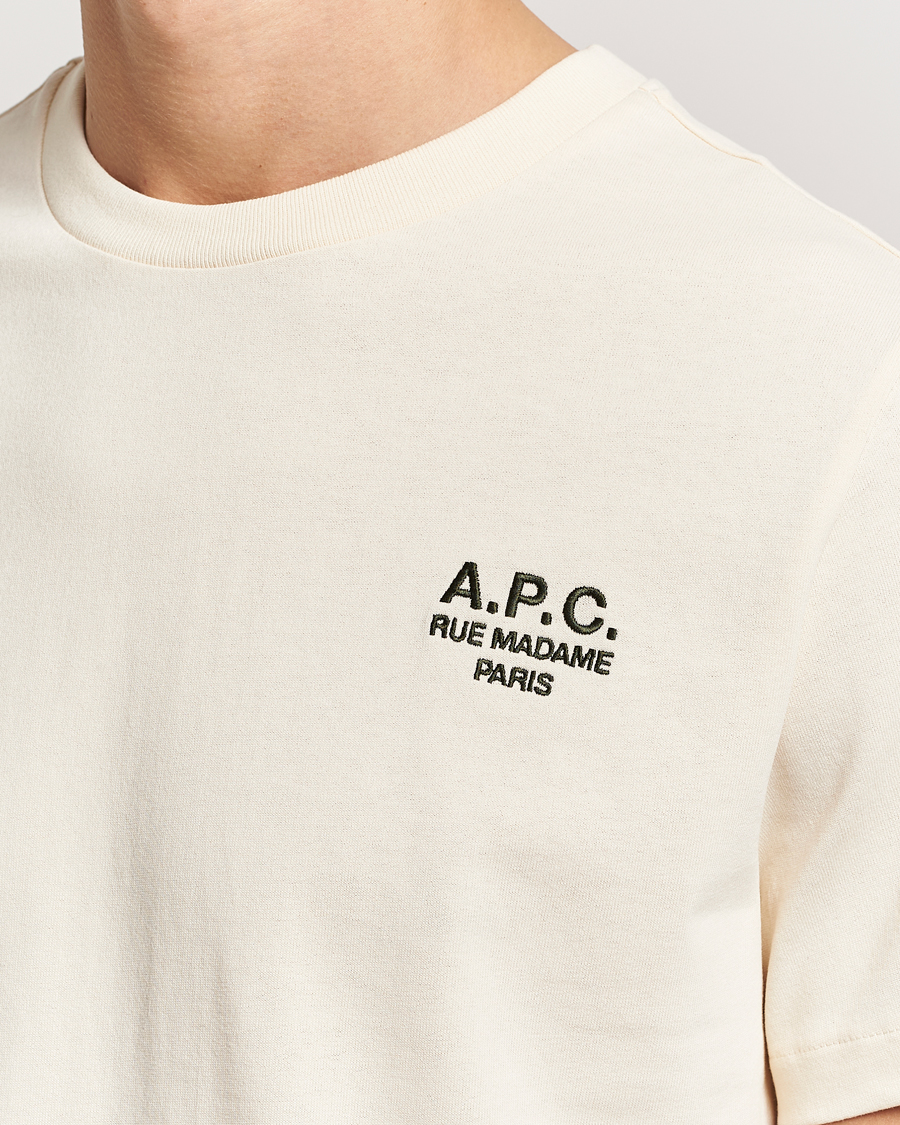 Homme | T-shirts | A.P.C. | Rue Madame T-Shirt Ecru