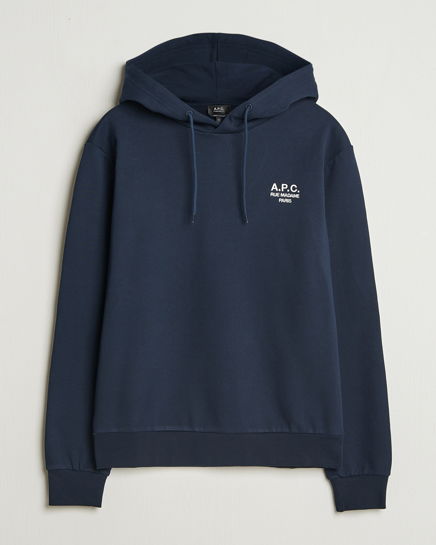 Homme | Pulls Et Tricots | A.P.C. | Rue Madame Hoodie Dark Navy