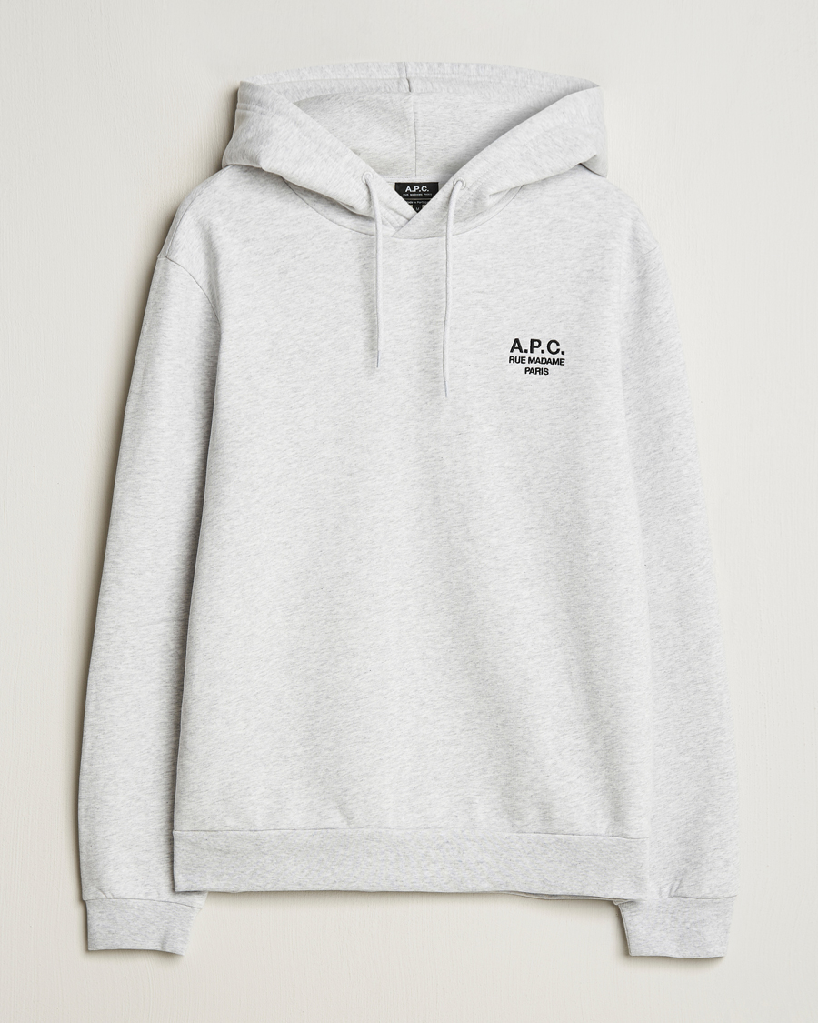 Homme | Pulls Et Tricots | A.P.C. | Rue Madame Hoodie Heather Grey/Black