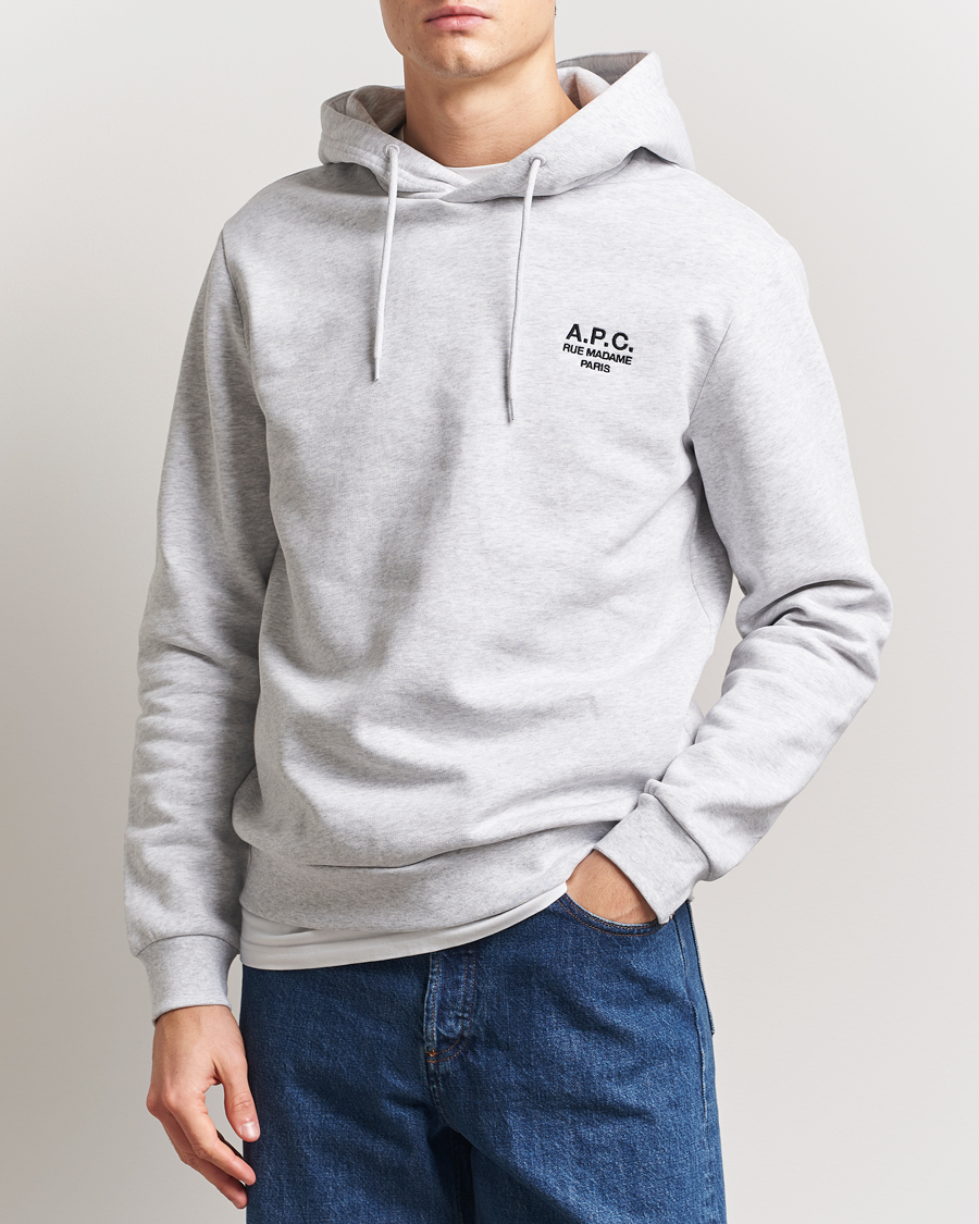 Homme | Pulls Et Tricots | A.P.C. | Rue Madame Hoodie Heather Grey/Black